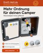 Halter für 3 Wasserhahn-Adapter (1/2", 3/4", 1")