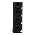 Halter für 4x D-Gasflaschen-Adapter (Set)