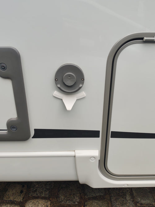 Abtropflippe Kondenswasserablauf zum Kleben (3M) für Kondenswasser Wohnwagen Wohnmobil Abgas Kamin *Ohne Schrauben*Zugelassen*