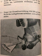 VW Matra 279 Sonderwerkzeug Lenkgetriebe Einstellung