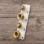 Halter für 4x D-Gasflaschen-Adapter (Set)